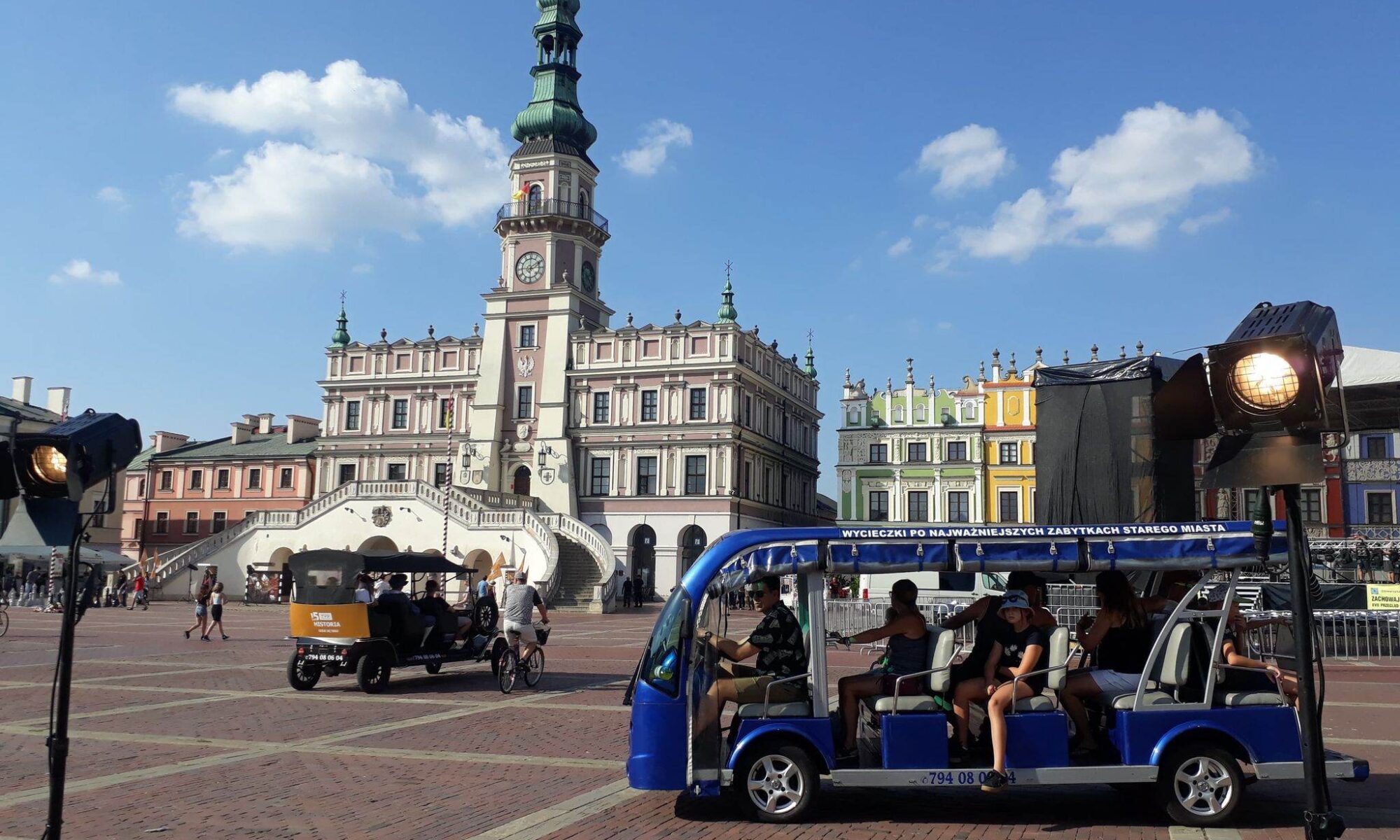 Melex Zamość Zwiedzanie melexem Zamościa Wycieczka po Zamościu Wycieczki po Zamościu Zabytki Zamościa Zamość